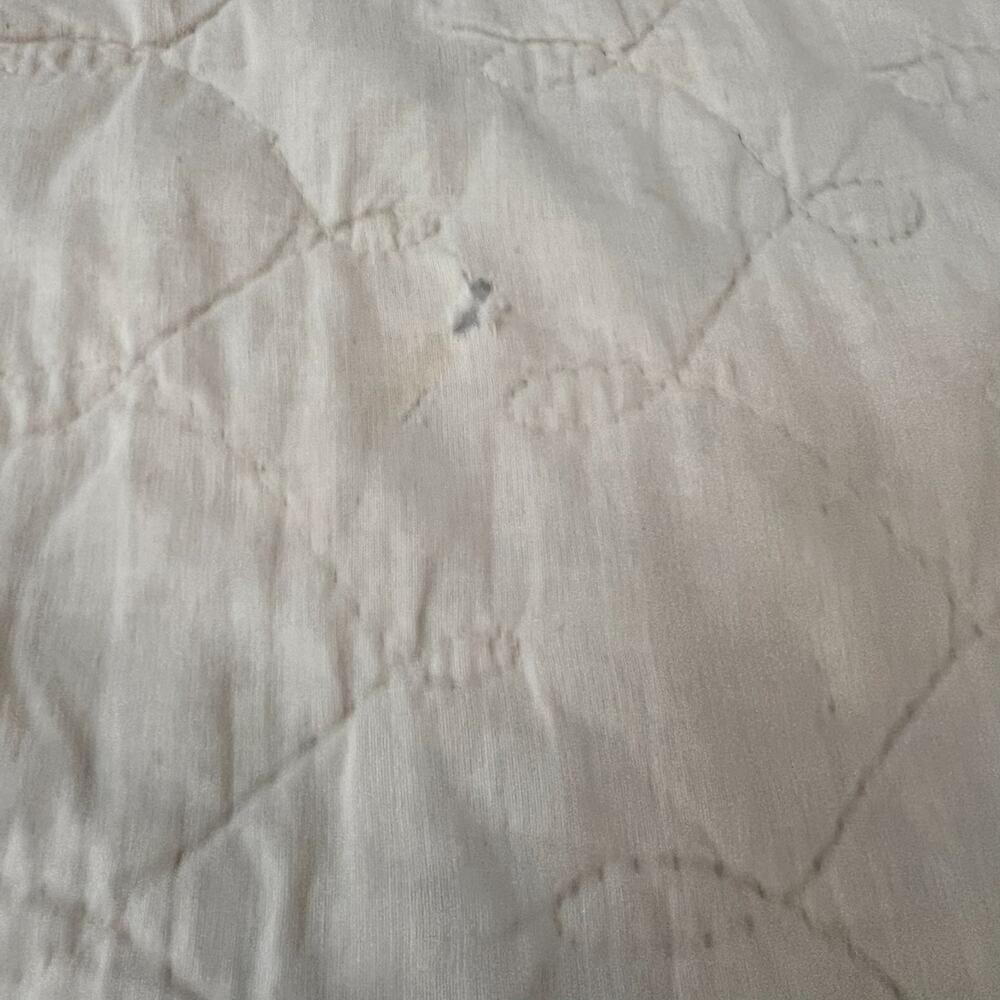 Vintage Handmade Patchwork Quilt Queen Reversible Multicolor Eight-Point Star - Picture 15 of 16